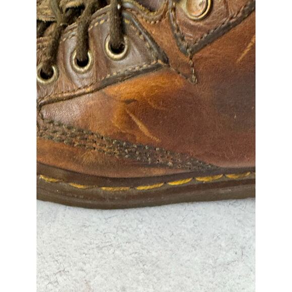 Dr Martens 8088 Brown Leather Boots UK 6 US 7 Lace Up Made in England Vintage main image 7